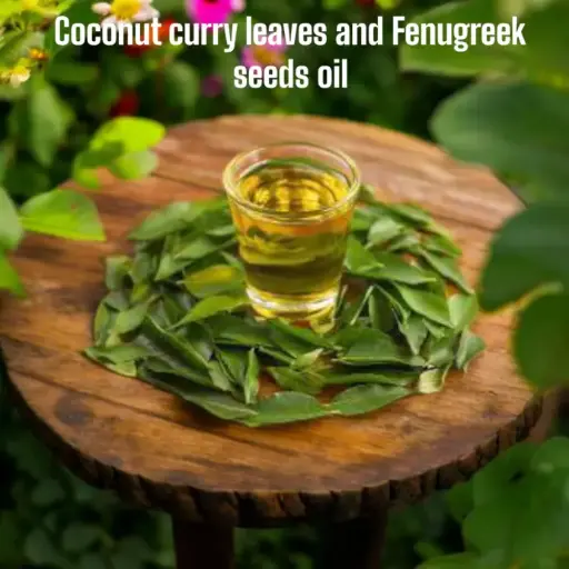 Coconut oil with Karuveppilai (Curry Leaves) Vendhayam (Fenugreek) 200ml