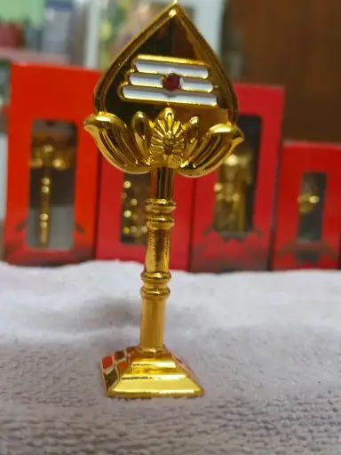 Murugan Vel | Metal Vel for Golden Colour | (Height 10 cm)